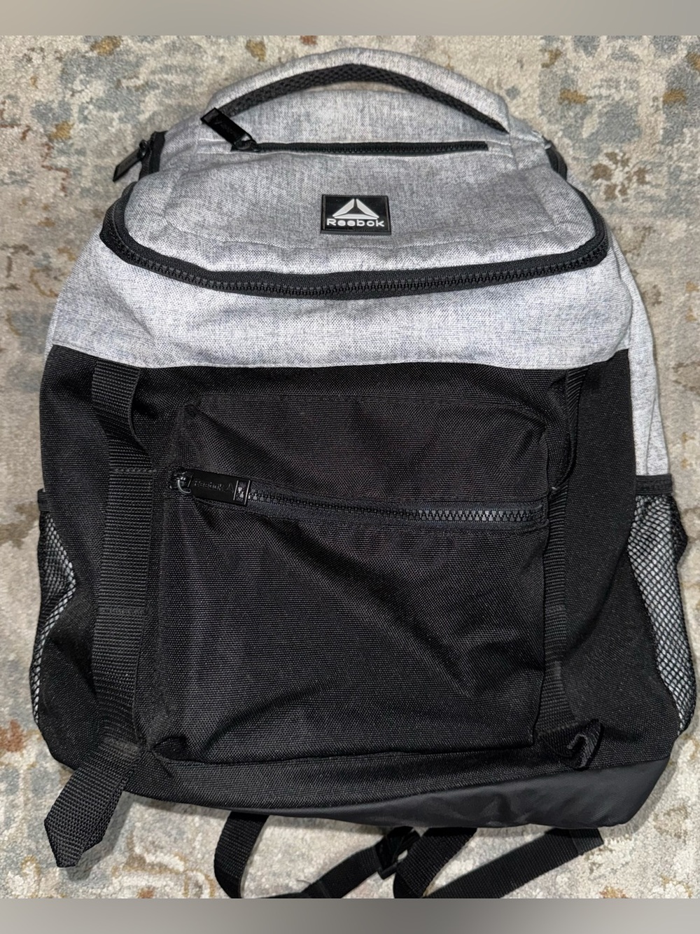 Reebok Two-Tone Grey and Black Men's Backpack